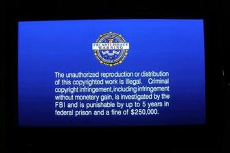 Problem With Display Going By Fbi Warning Background Canadian Tv