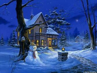 Winter Night Wallpaper