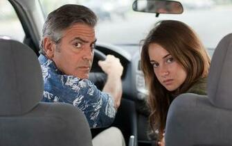 Wallpaper The Descendants George Clooney Shayleen Woodley HD