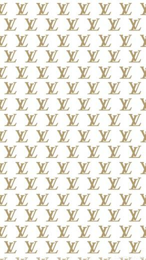 Gold Lv Monogram Logo iPhone Wallpaper Phone Background Lockscreen