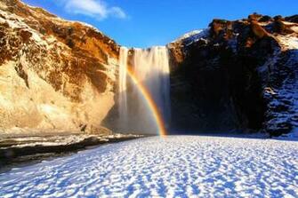 Rainbow Waterfall Wallpaper