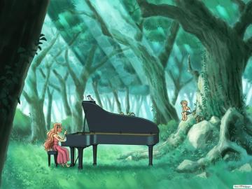 Piano No Mori HD Wallpaper