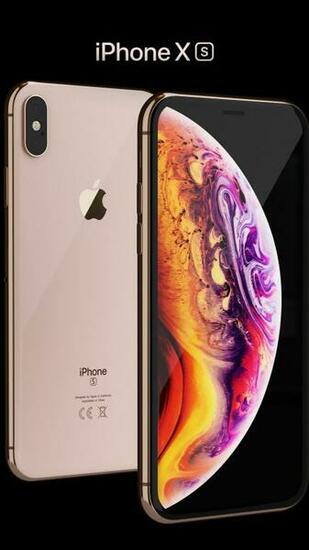 Wallpaper iPhone Xs Max Gold Smartphone 4k