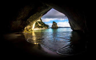 Cave On The Ocean 4k HD Wallpaper Image