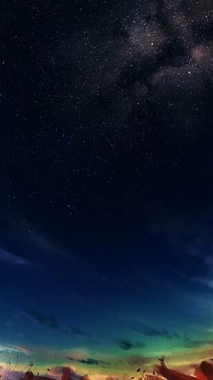 Painting Of The Sky Stars Android Wallpaper