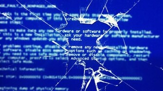 Glass Blue Screen Error Bsod Wallpaper