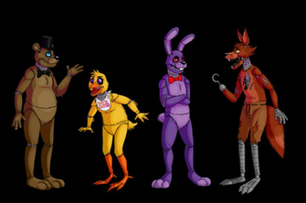 The Fnaf Gang By Drzombiefox