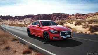 Infiniti Q60 Red Front HD Wallpaper