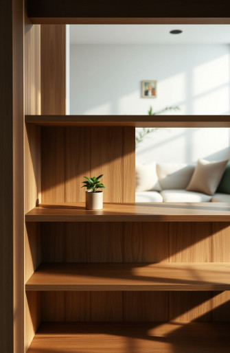 Empty Bookshelf Wallpaper