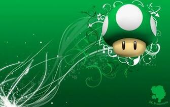 Mario Mushrooms Wallpaper