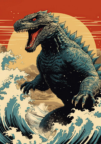 Wall Art Print Godzilla Japan Gifts Merchandise Europosters