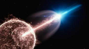 The Strange Afterglow Of A Gamma Ray Burst Unusual Features