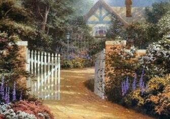 Country Cottage Wallpaper