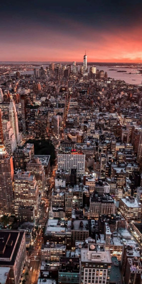 Photograph City Sunset iPhone Wallpaper