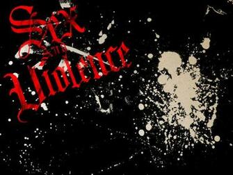 Rated Black Red Violent Pixel Anime HD Wallpaper