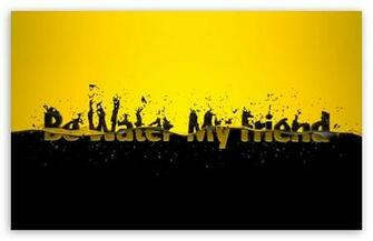 Black And Yellow HD Desktop Wallpaper High Definition Fullscreen