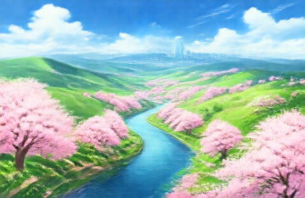 Cool Anime Landscape Wallpaper