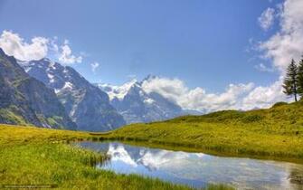 Wallpaper Summer Mountains Sky Landscape Desktop