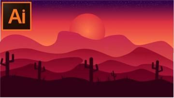 Make Desert Background Design In Adobe Illustrator Cc