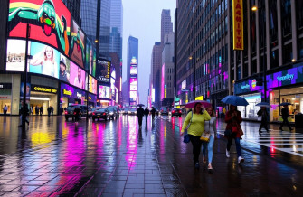 City Rain Wallpaper