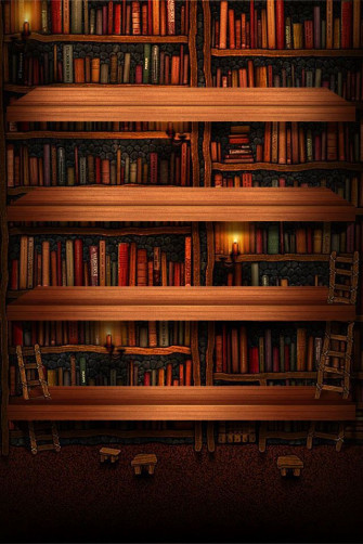 Bookshelf Wallpaper Custom Photo Construction Logo
