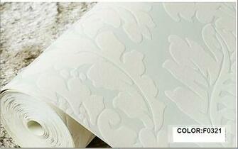 European High Grade Flocking Wallpaper Colors Choose Off Whi Te