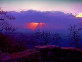 Blue Ridge Parkway Sunset At Thunder