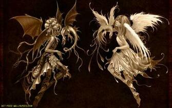 Angel And Devil Wallpaper