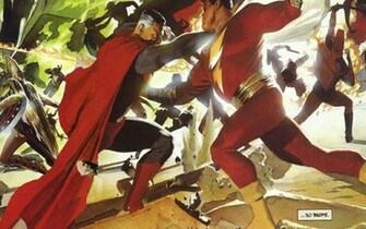 Wallpaper Dc Comics Superman Captain Marvel Alex Ross