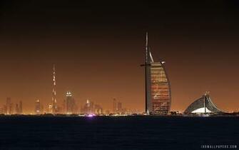 Dubai Night Skyline HD Wallpaper IHD
