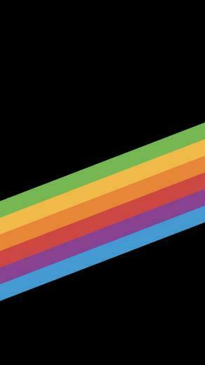 Wallpaper iPhone X Ios11 Rainbow Retina