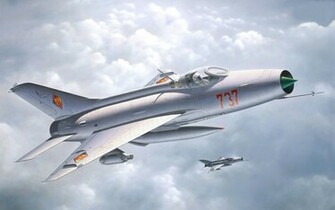 Artwork Mig Fishbed Airforce German Democratic Republic Wallpaper