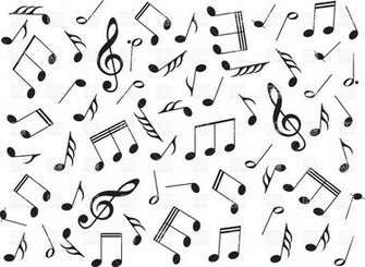 Background With Music Notes Background Textures Abstract