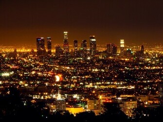 Los Angeles Skyline At Night