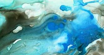 Blues Art Watercolor Pattern Wallpaper Design Black Crow Studios