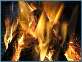 Virtual Fireplace Screensaver Vista