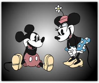 Mickey And Minnie Mouse Vintage Wallpaper