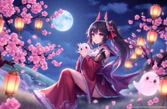 Hutao Genshin Impact Wallpaper