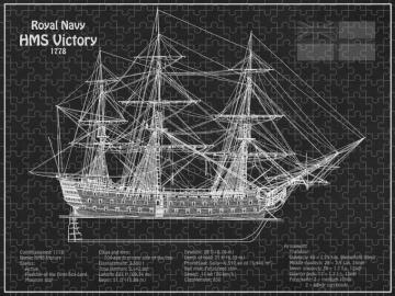 Hms Victory Ship Plans Puzzle By Stockphotosart Pixels