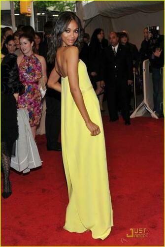 Zoe Saldana Image Alexander Mcqueen Savage Beauty Costume