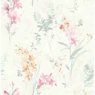Chesapeake In X Henrietta Pastel Floral Wallpaper Sample