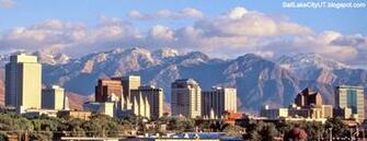 Ut Salt Lake City Utah Skyline Mountains Picture Slc