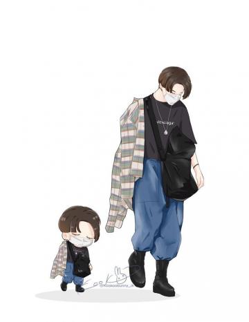On Jungkook Fanart Bts Chibi