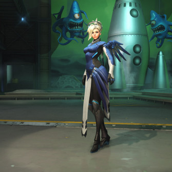 Mercy Skin Cobalt Wallpaper