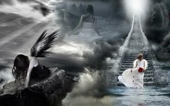 Spirite Cool Angels Fantasy Pixel Abstract HD Wallpaper