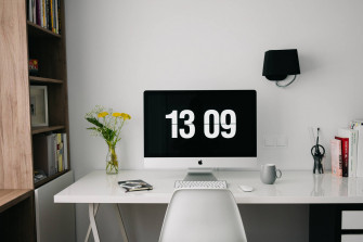 Zoom Office With Desktop Wallpaper