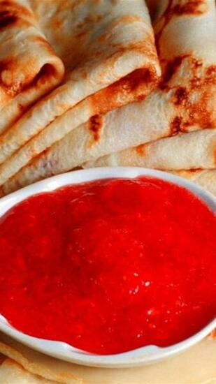 Pancakes Pastries Sauce iPhone Wallpaper HD