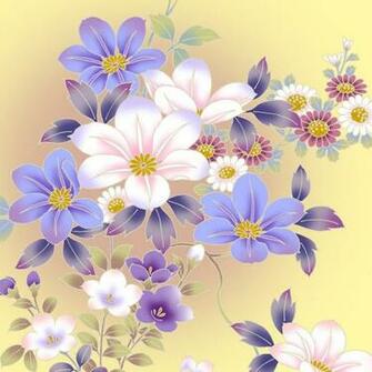Vintage Floral Pattern Desktop Wallpaper
