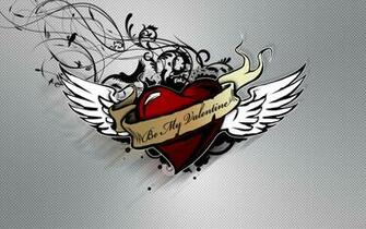 Be My Valentine Abstract Heart HD Wallpaper