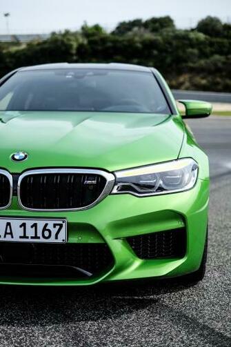 The All New Bmw M5 In Java Green F90 Mobile Phone Screen Saver